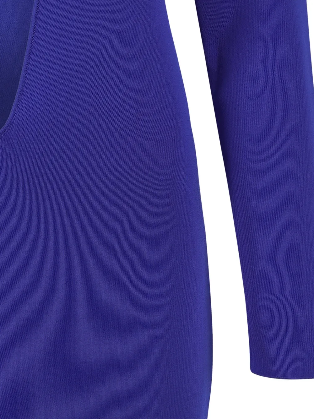 TOM FORD Maxi-jurk met watervalhals en split aan de voorkant Blauw