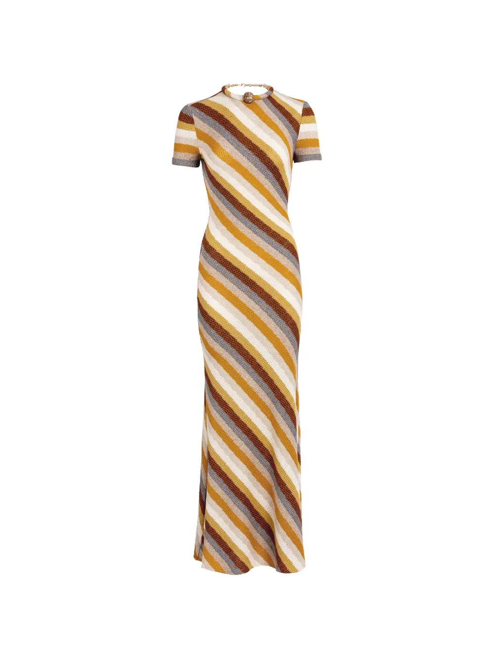 Silvia Tcherassi Allie stripe-print dress - Yellow
