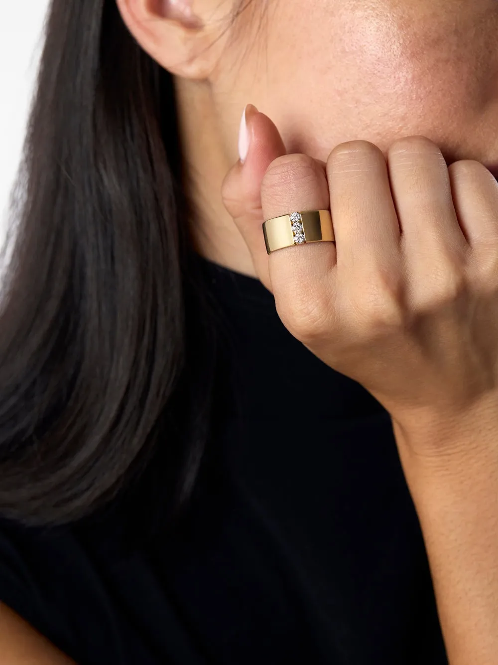 Melissa Kaye Honey Diamond Ring In Gold