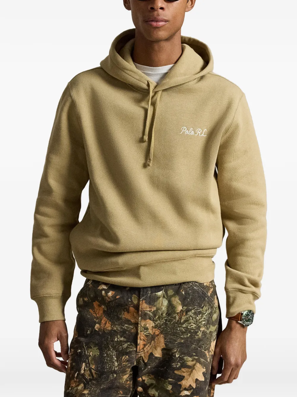 Polo Ralph Lauren Polo Bear hoodie met geborduurd logo Beige