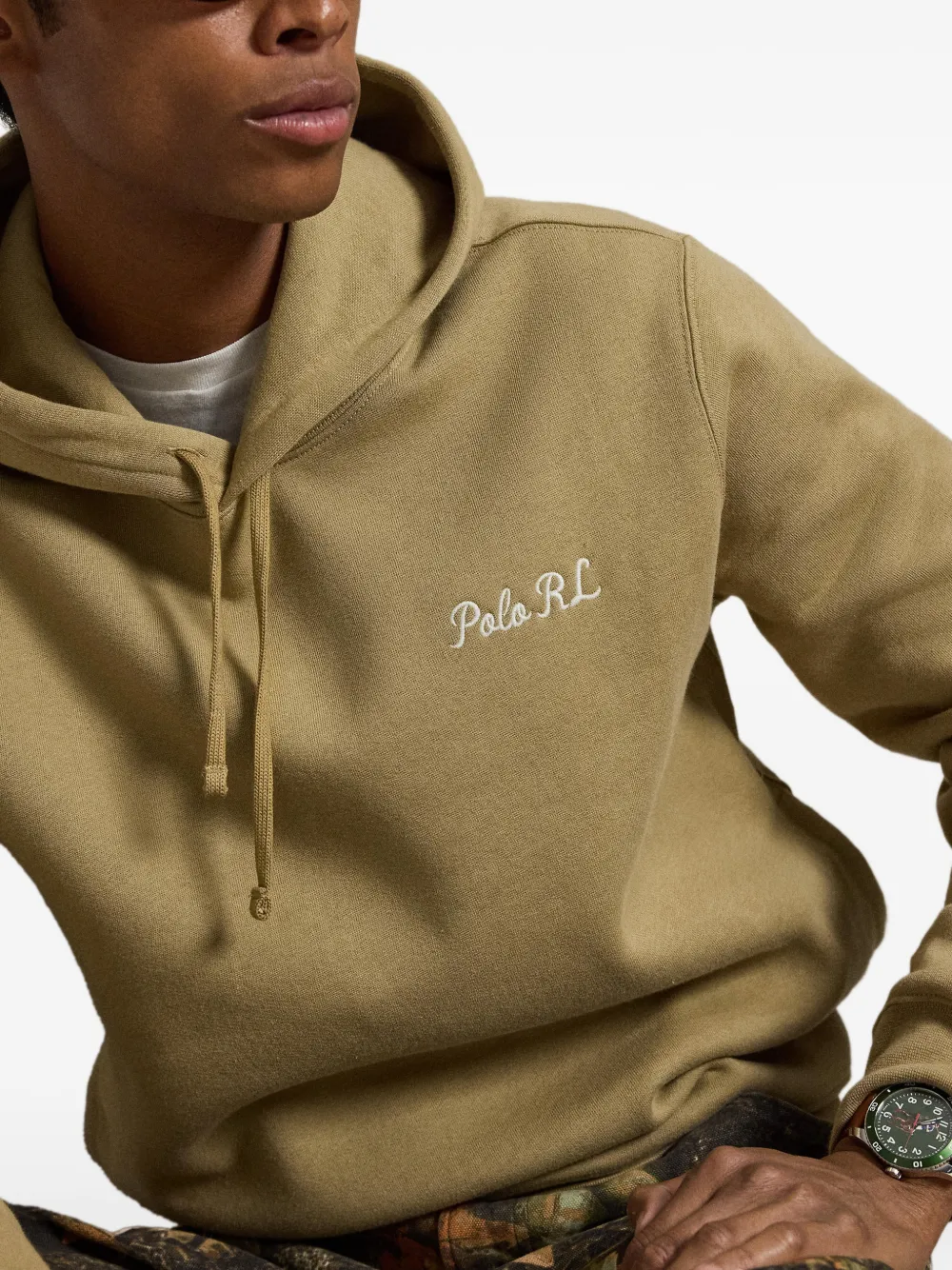 Polo Ralph Lauren Polo Bear hoodie met geborduurd logo Beige