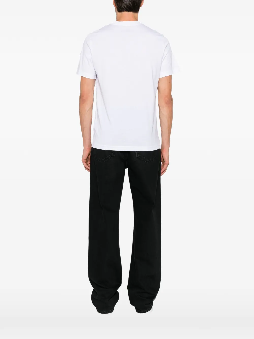 Moncler T-shirt met logoprint Wit