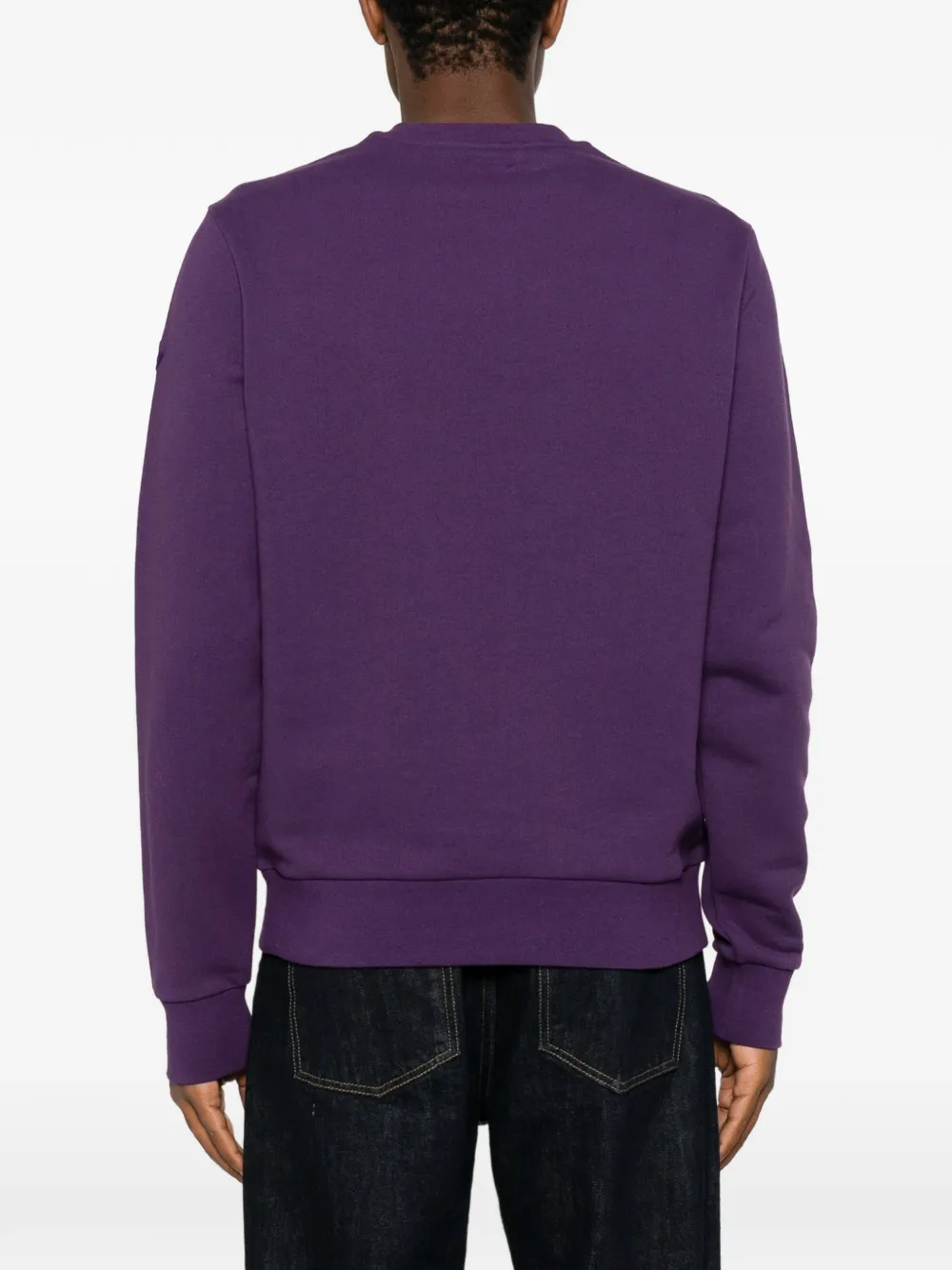 Moncler Trui met logopatch Paars