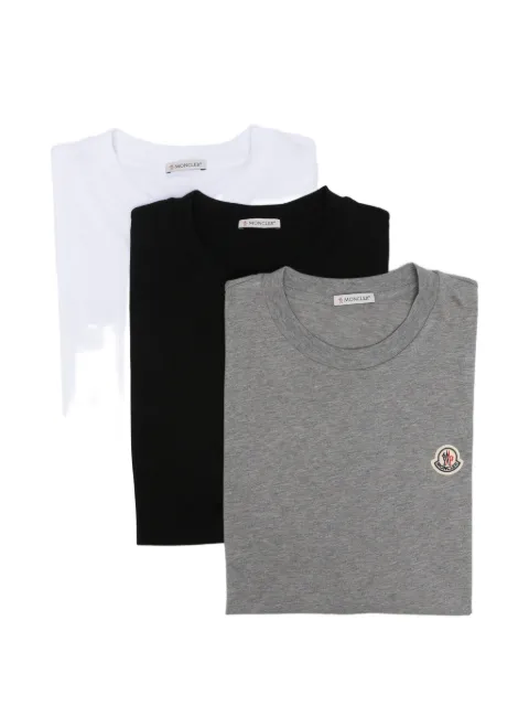 Moncler logo-patch T-shirt (set of three)