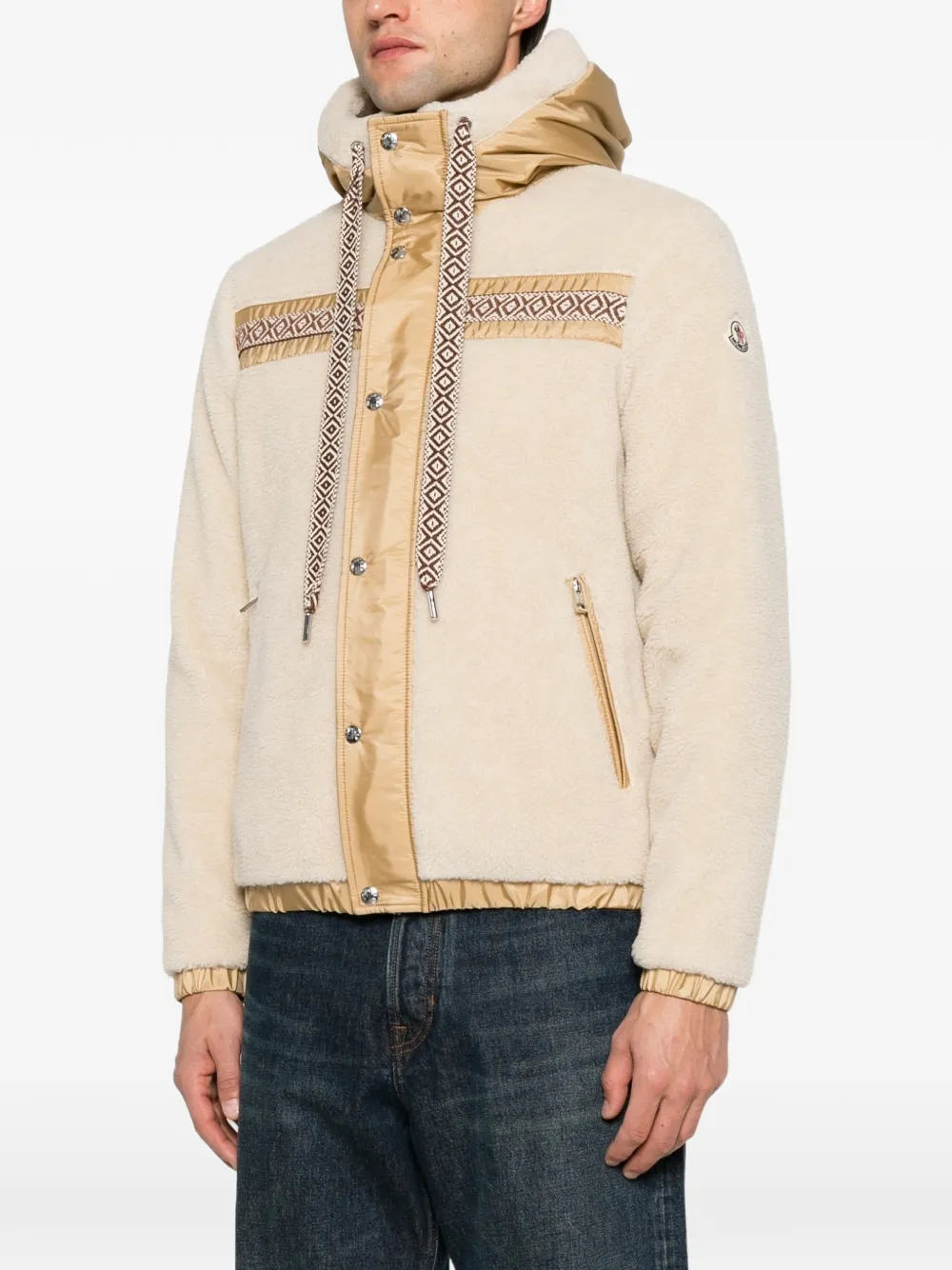Moncler Vest met capuchon Beige