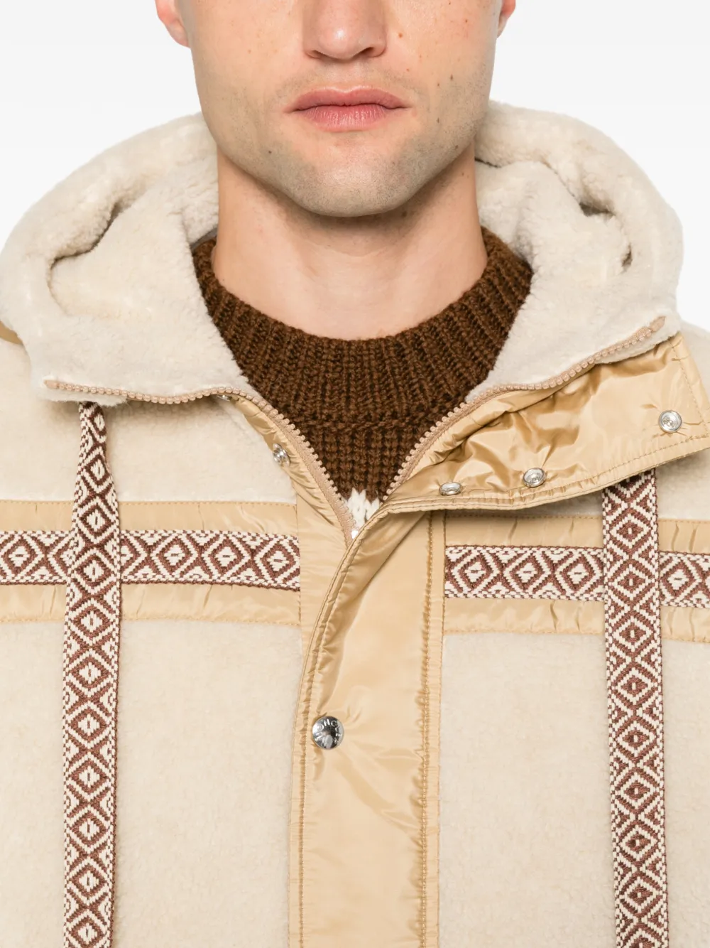 Moncler Vest met capuchon Beige