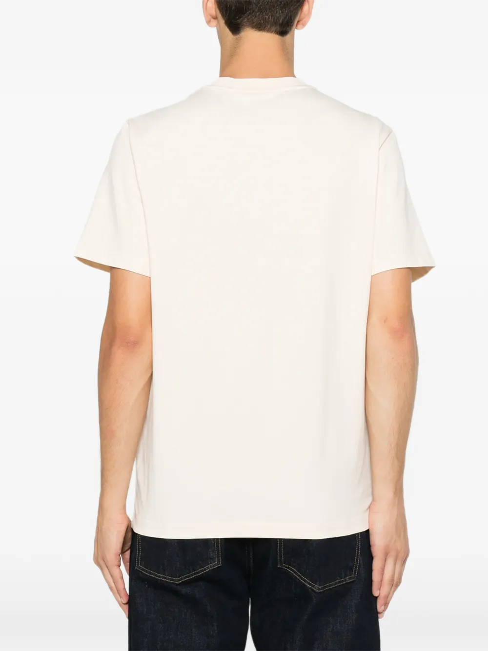 Moncler T-shirt met logopatch Beige