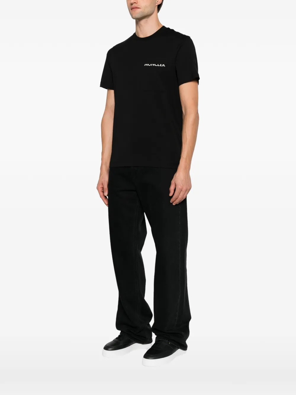 Moncler T-shirt met opgestikte zak Zwart