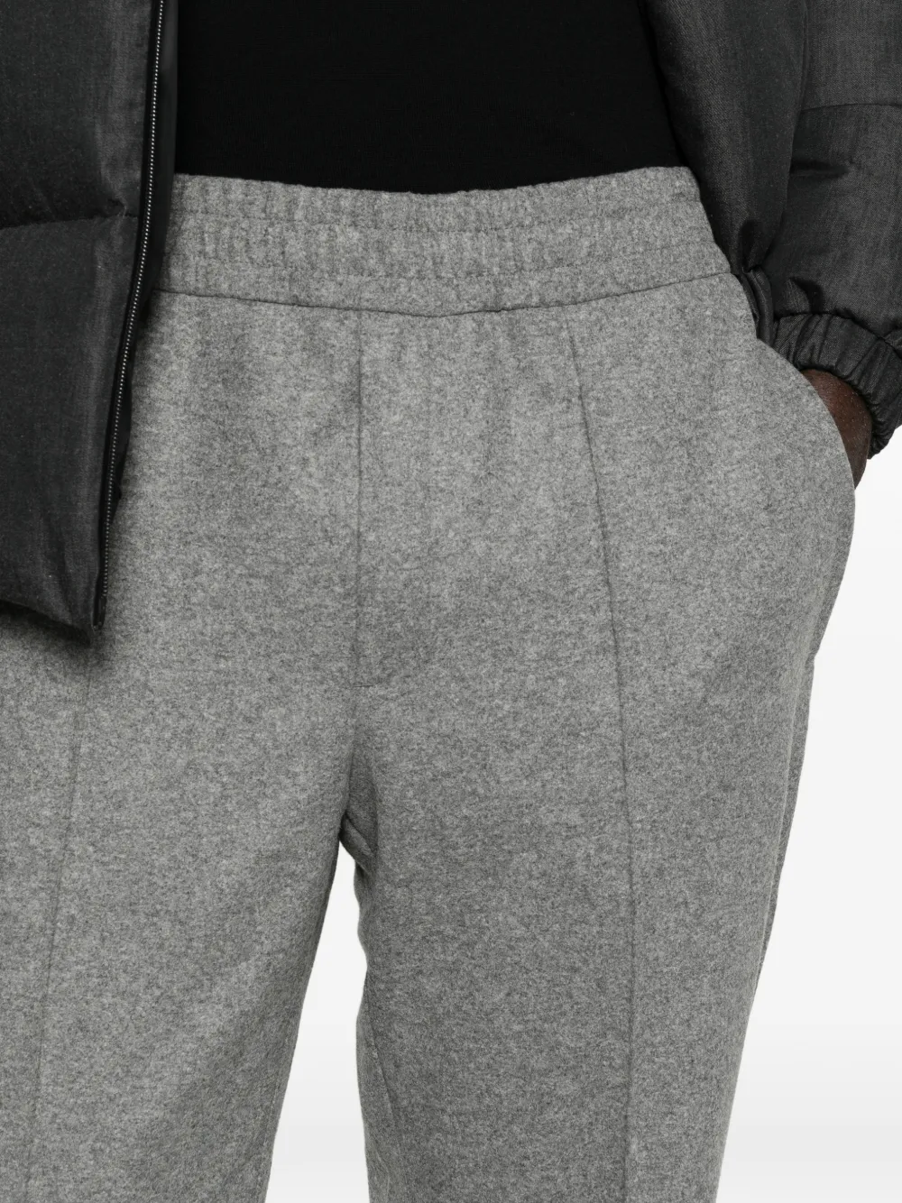 Moncler elasticated-waistband track pants Grijs