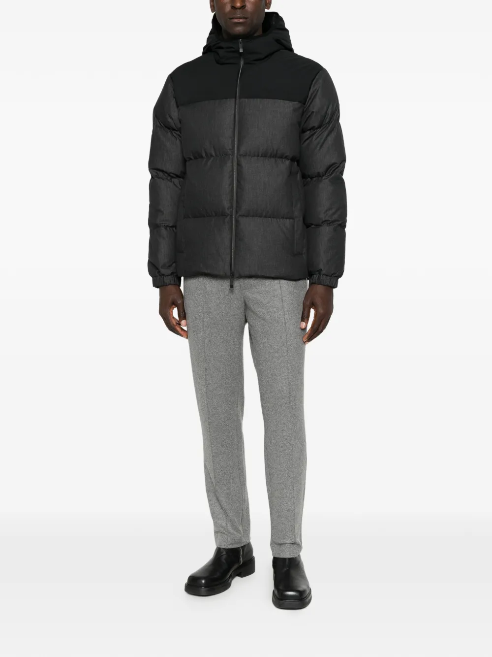 Moncler elasticated-waistband track pants Grijs