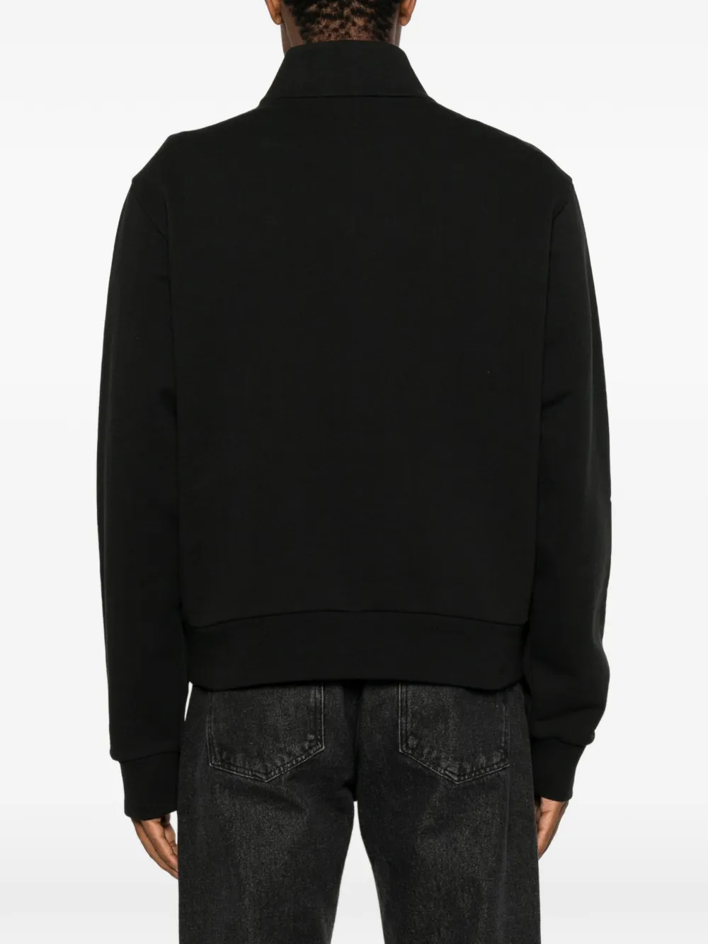 Moncler Sweater met logopatch Zwart