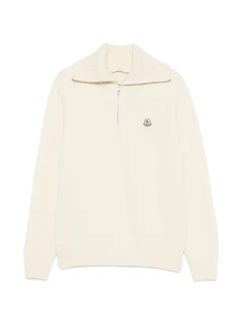 Moncler Ciclista Tricot ribbed-knit half-zip sweater