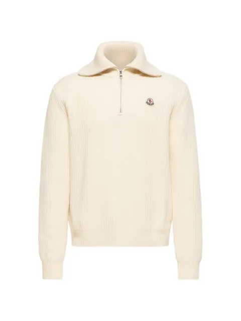 Moncler Ciclista Tricot ribbed-knit half-zip sweater
