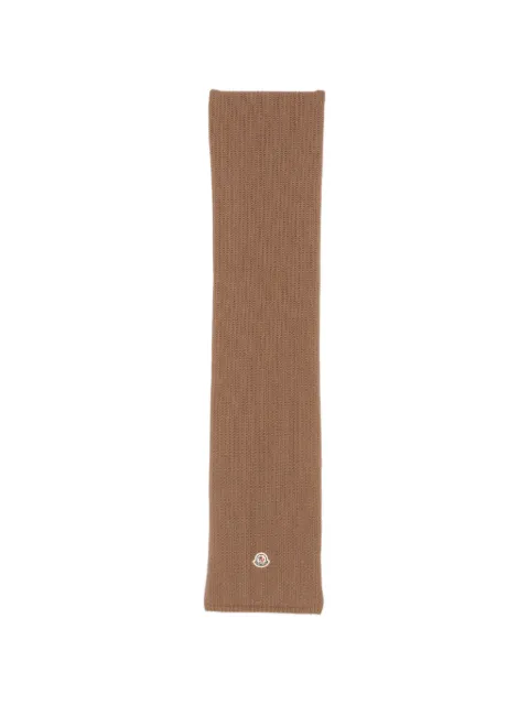 Moncler logo-patch scarf