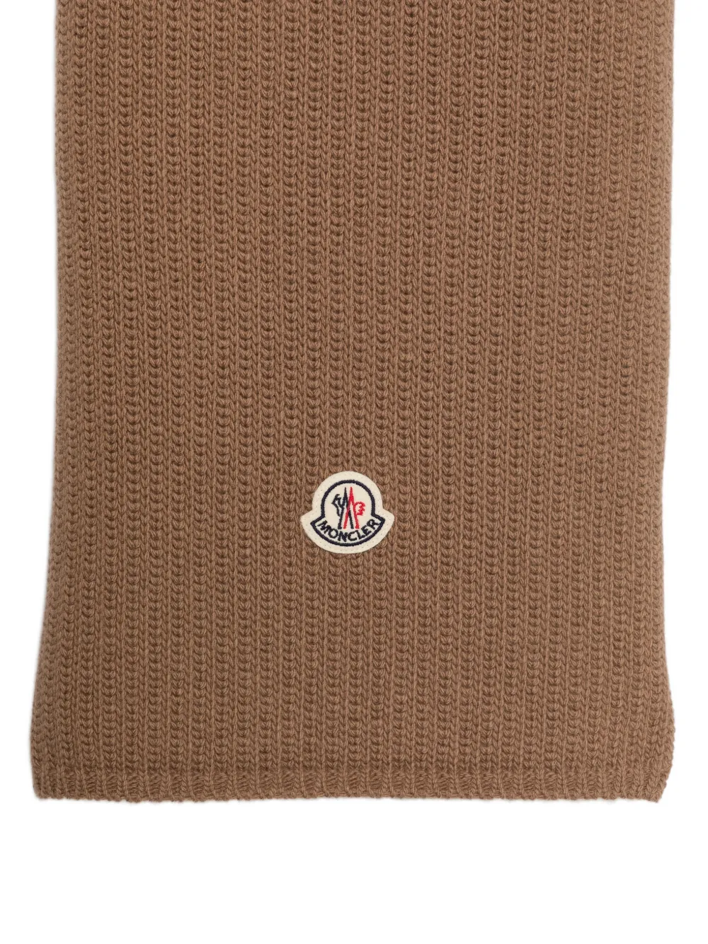 Moncler Sjaal met logopatch Bruin