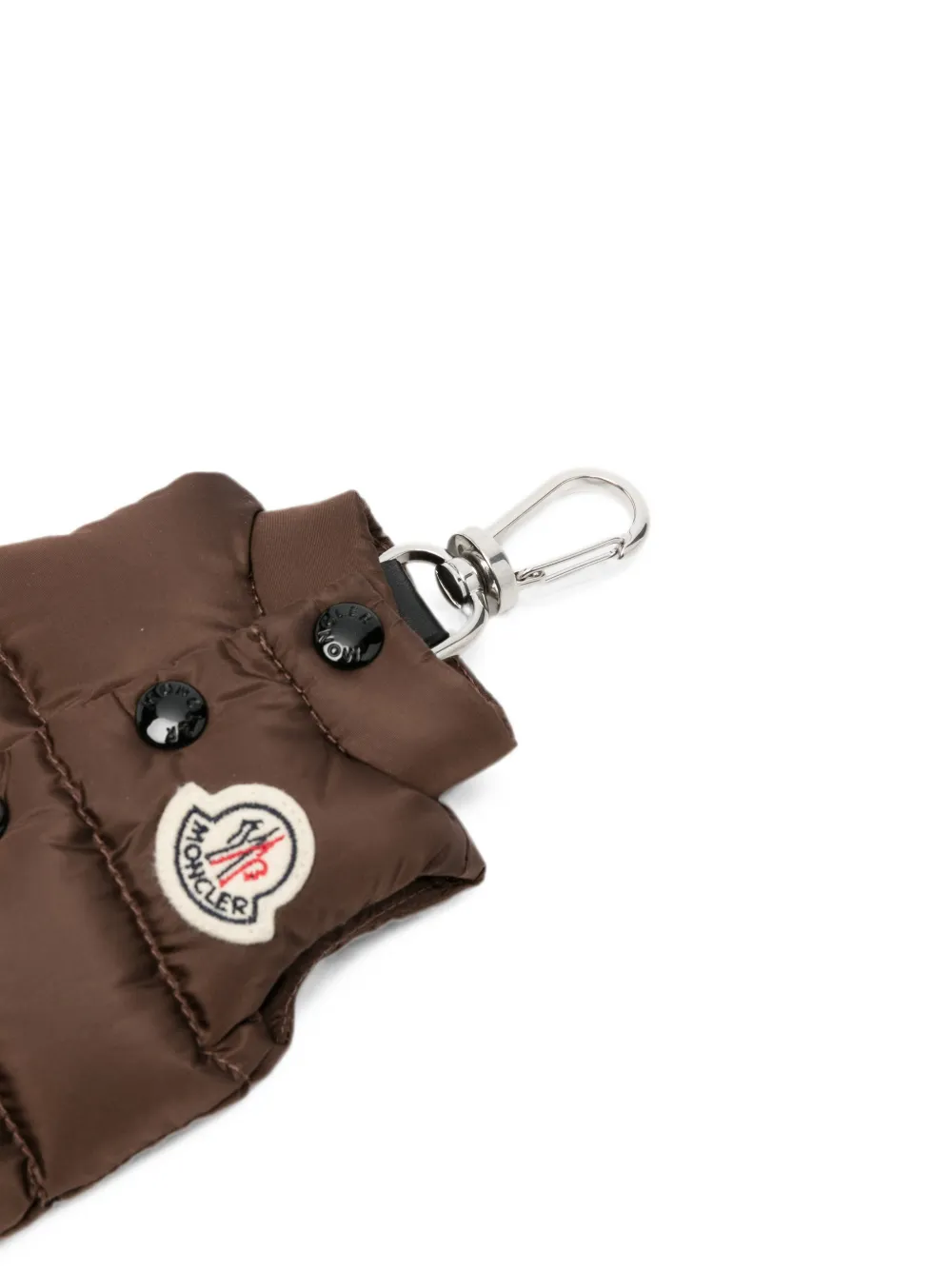 Moncler Donsjack sleutelhanger Bruin