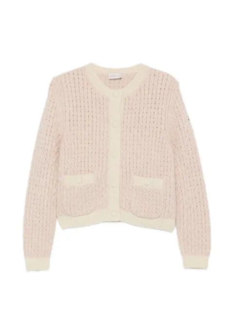 Moncler cable-knit button-up cardigan