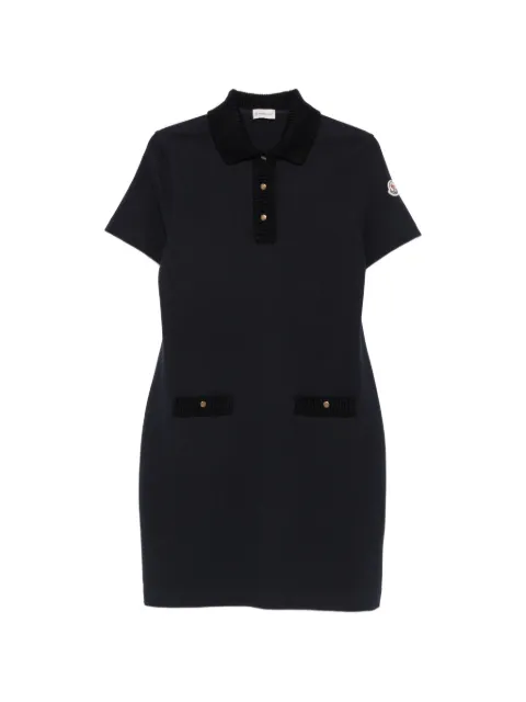 Moncler short-sleeve logo-patch mini dress