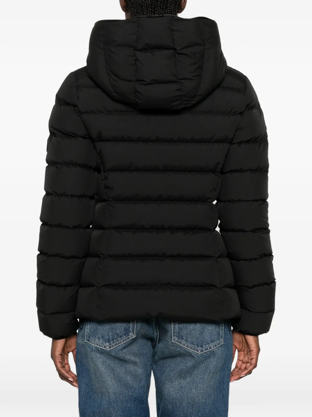 Moncler Herbe donsjack met capuchon Zwart
