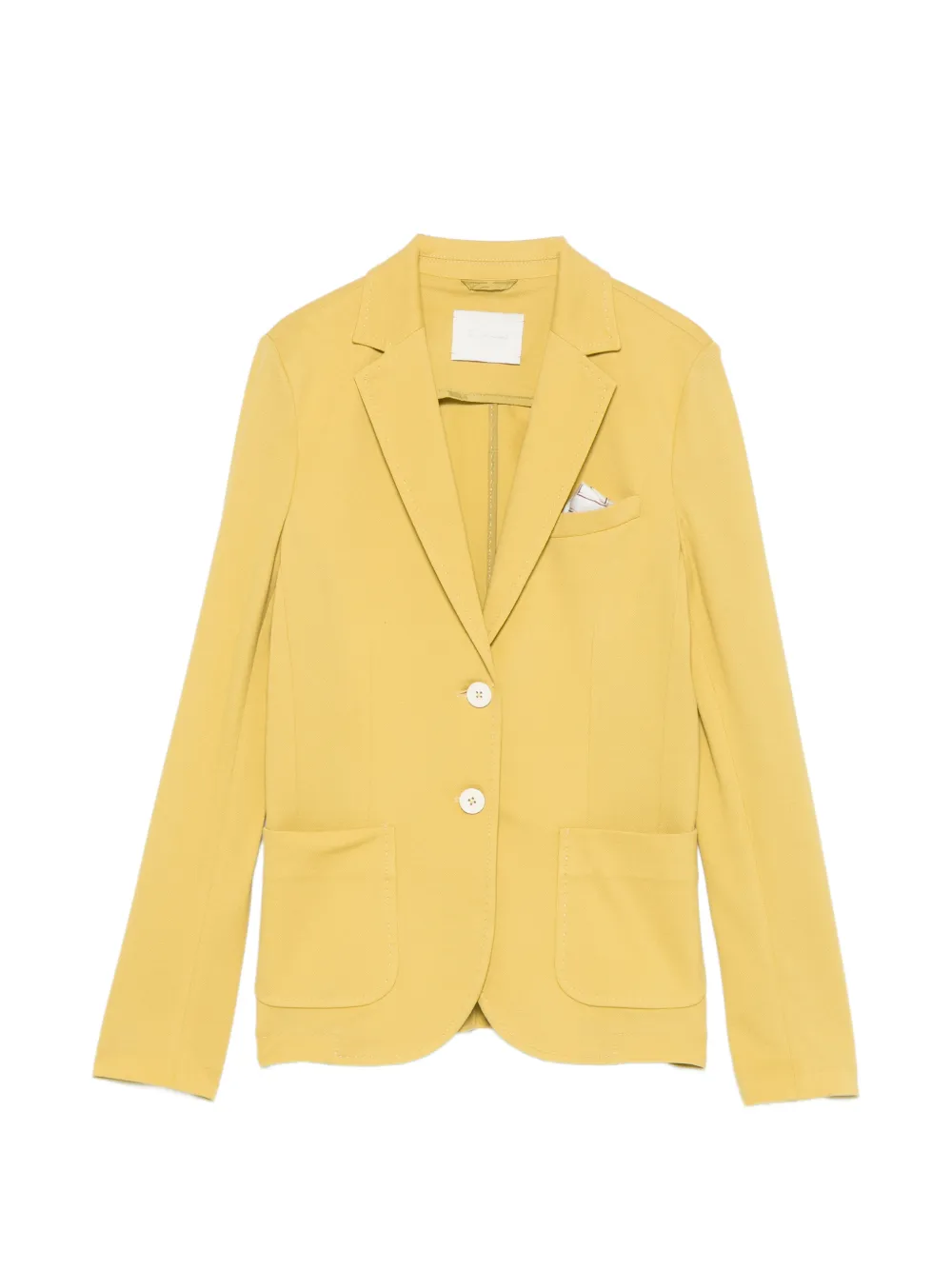 Circolo 1901 pique-texture notched-lapels blazer - Gelb