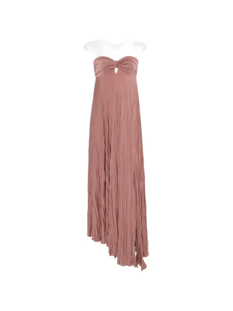RAME crinkled-finish strapless maxi dress