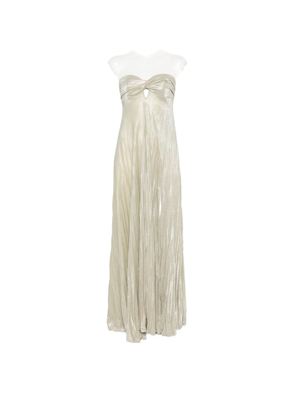 RAME metallic-effect pleated maxi dress - Oro