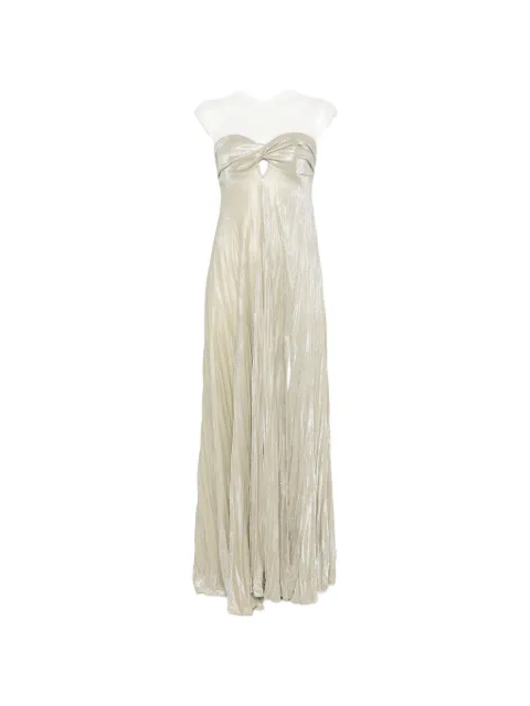 RAME metallic-effect pleated maxi dress