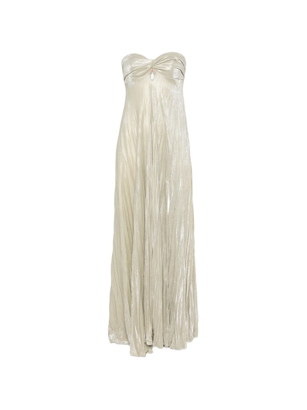 RAME metallic-effect pleated maxi dress - Oro
