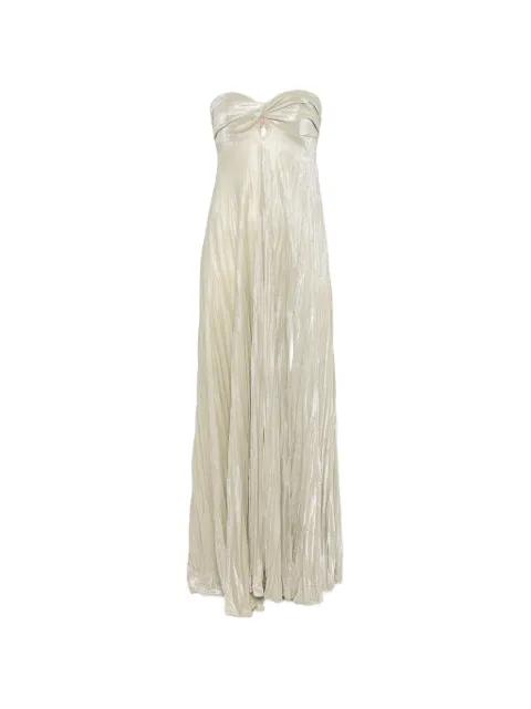 RAME metallic-effect pleated maxi dress