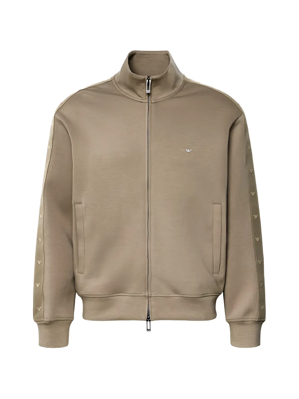Emporio Armani logo-tape jacket - Toni neutri