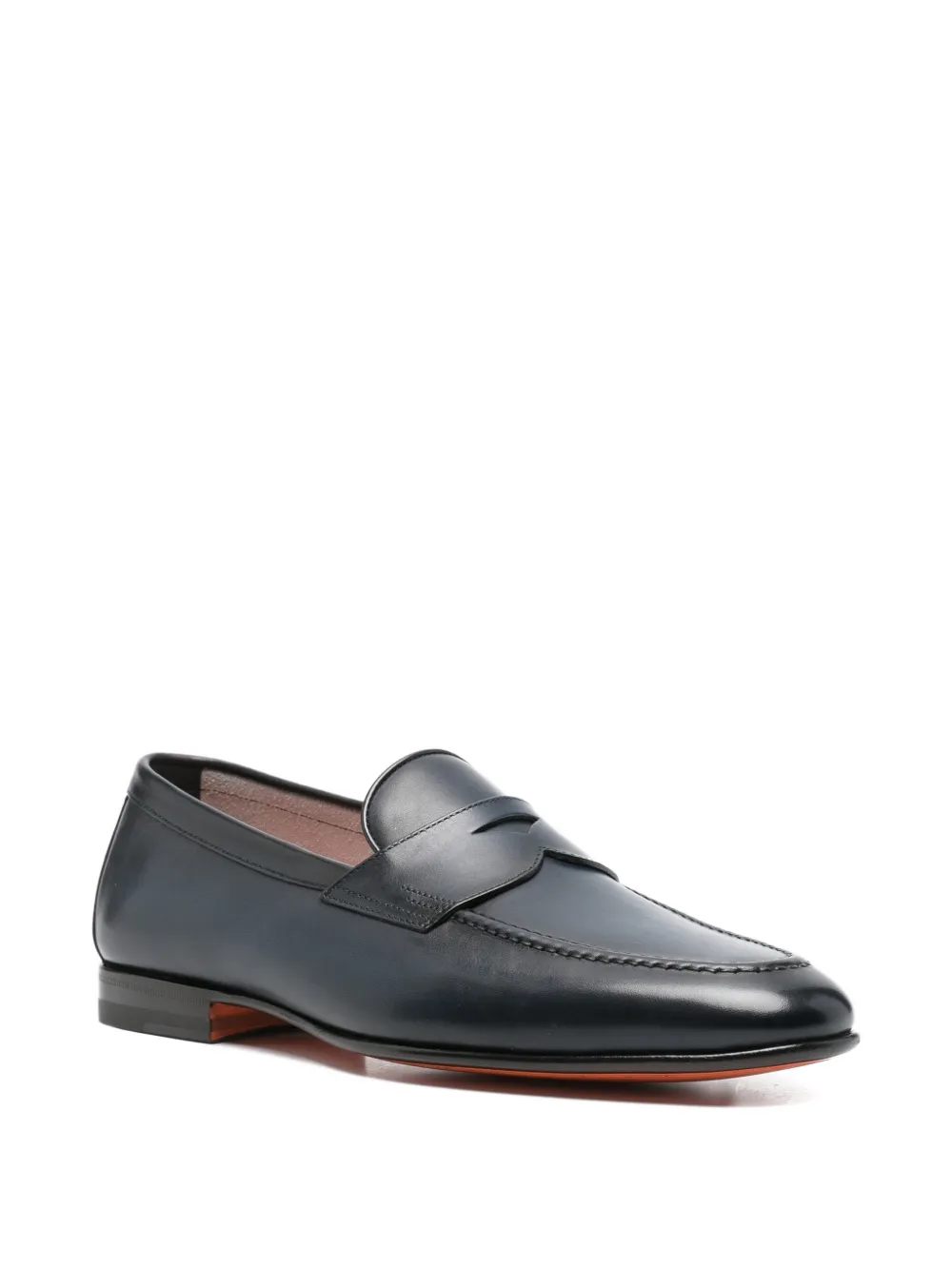 Santoni Carlos penny loafers Blauw