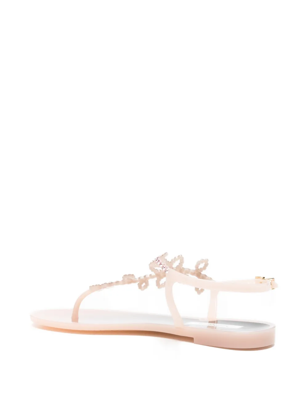 MENGHI Jelly sandalen verfraaid met kristallen Roze