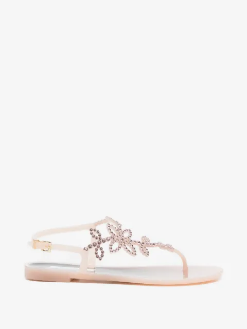 MENGHI crystal-embellished jelly sandals