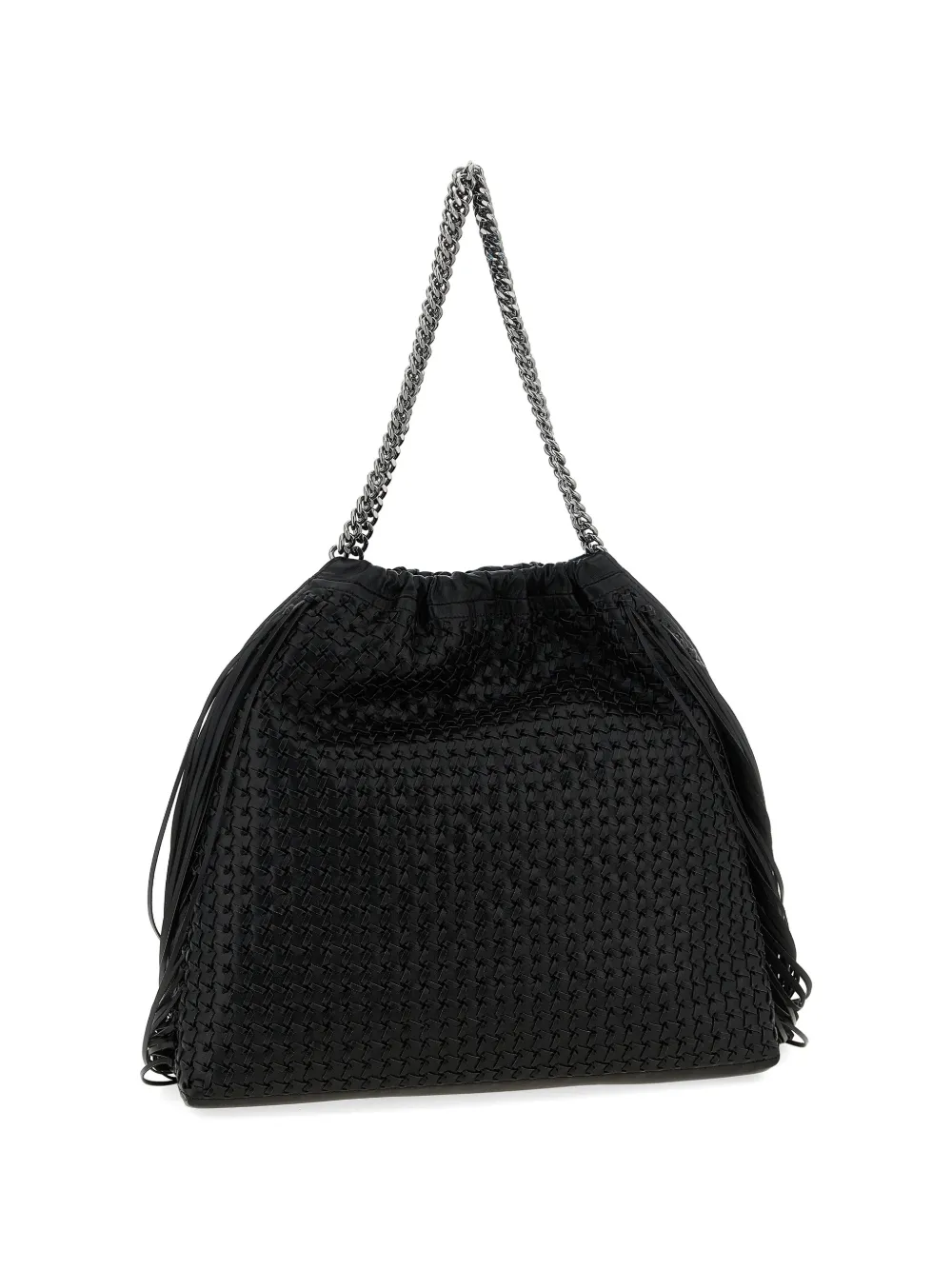 Stella McCartney Falabella medium shopper met franje Zwart