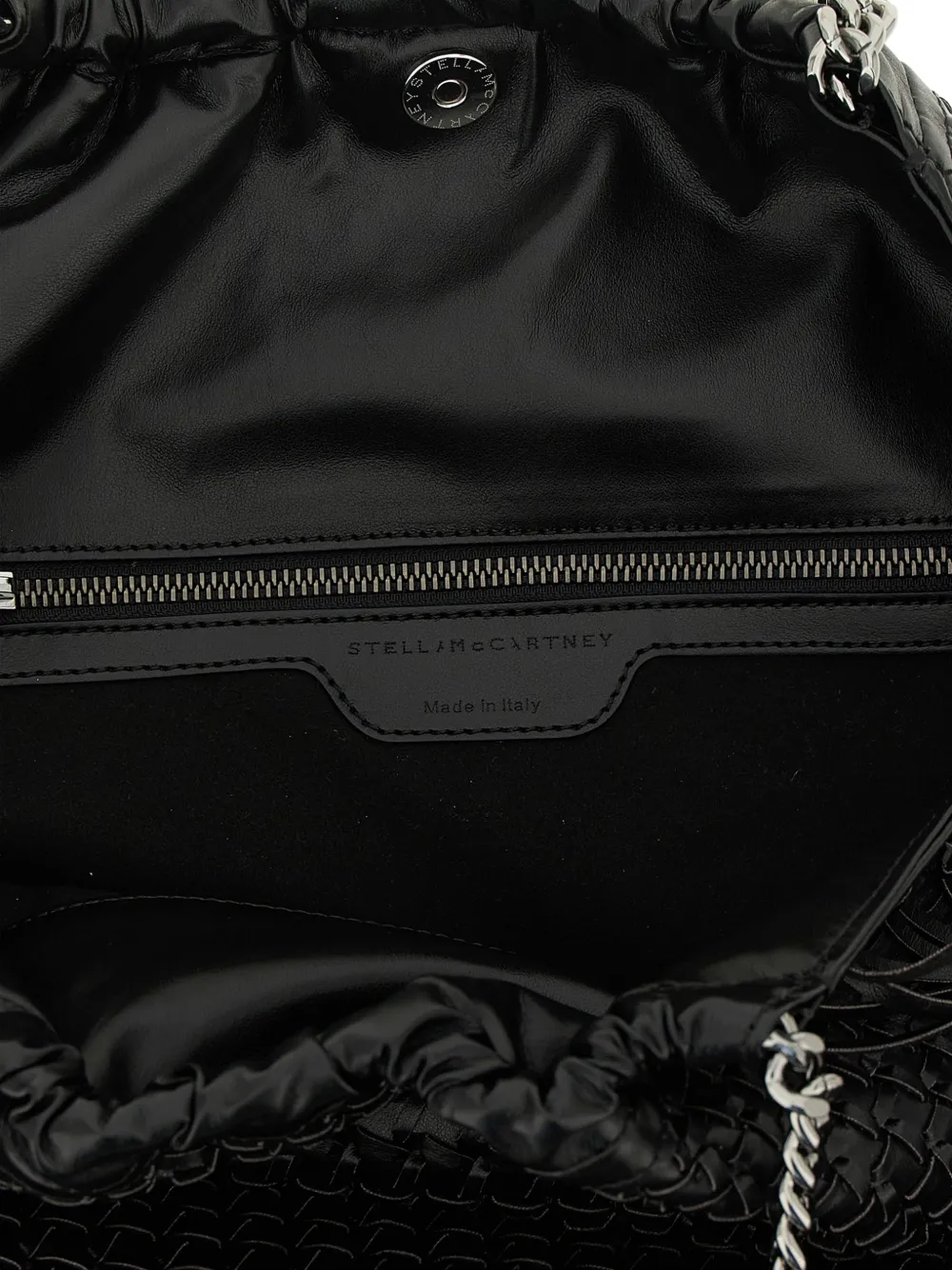 Stella McCartney Falabella medium shopper met franje Zwart