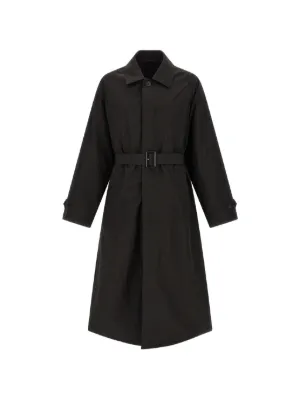 STEIN Windproof double-breasted Trench Coat | Black | FARFETCH