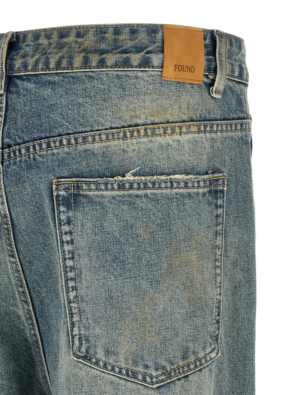 FOUND Double Knee cargo jeans Blauw