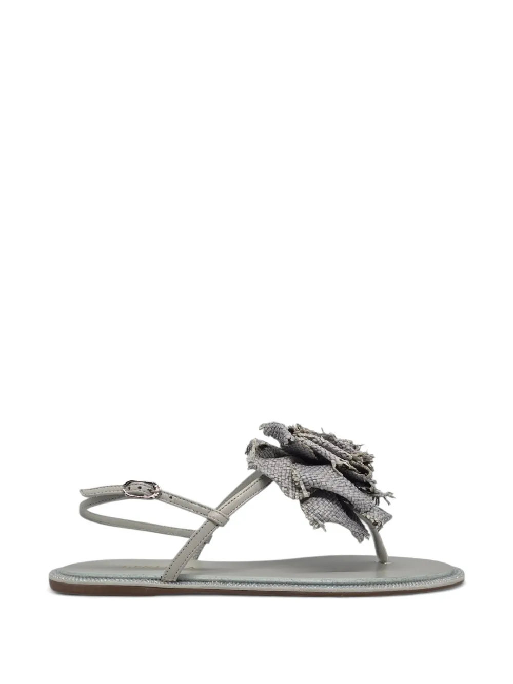 Le Silla floral-applique crystal-embellished sandals Grijs