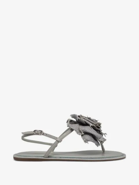 Le Silla floral-applique crystal-embellished sandals