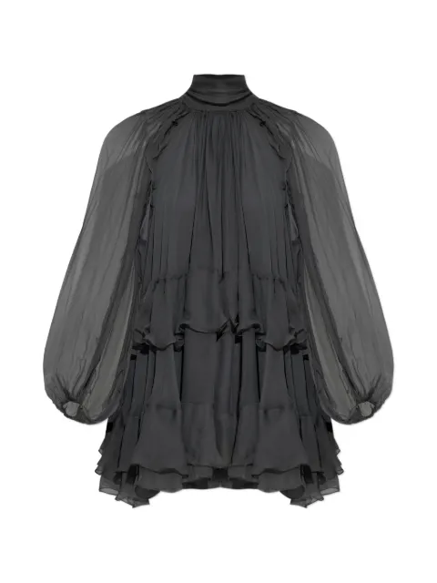 Chloé ruffled tiered mini dress