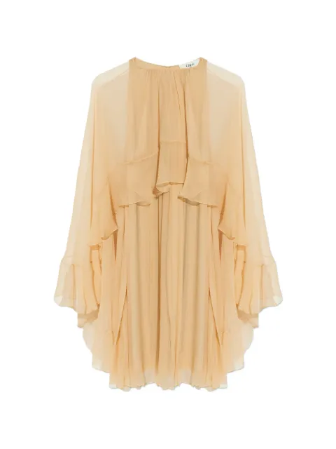 Chloé ruffled silk mini dress