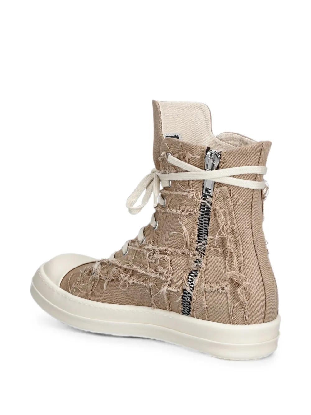 Rick Owens DRKSHDW distressed high-top sneakers Bruin