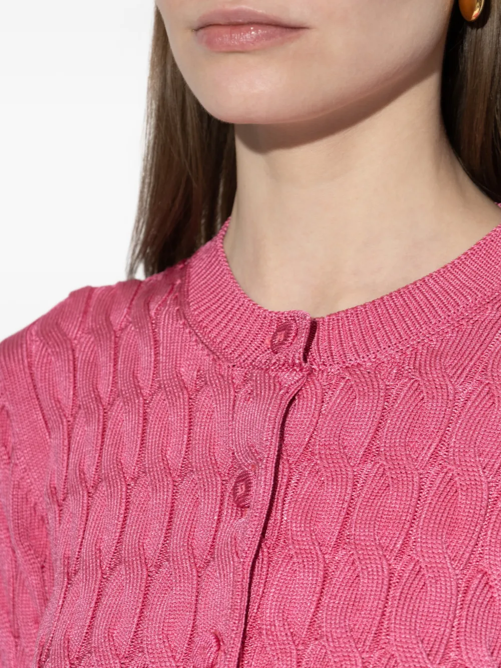 FENDI Kabelgebreid vest Roze