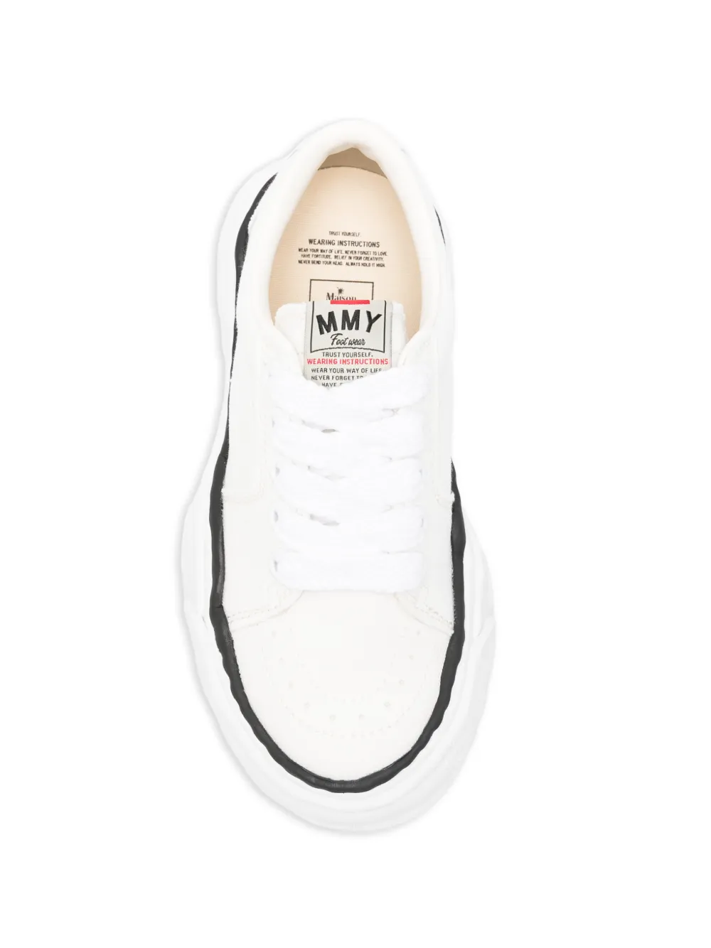 Maison MIHARA YASUHIRO lace-up sneakers Wit