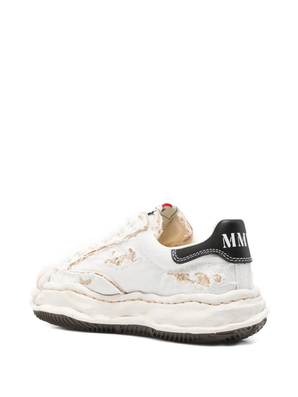 Maison MIHARA YASUHIRO Blakey gerafelde sneakers Wit