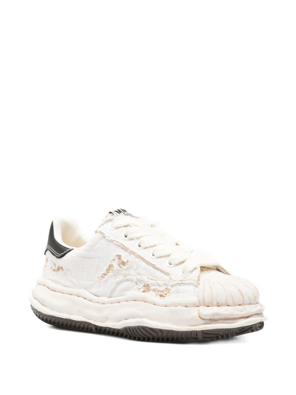 Maison MIHARA YASUHIRO Blakey gerafelde sneakers Wit