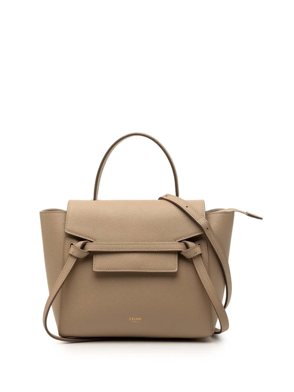 Celine Pre-Owned 2019 Nano Grained Calfskin Belt Bag satchel - Toni neutri