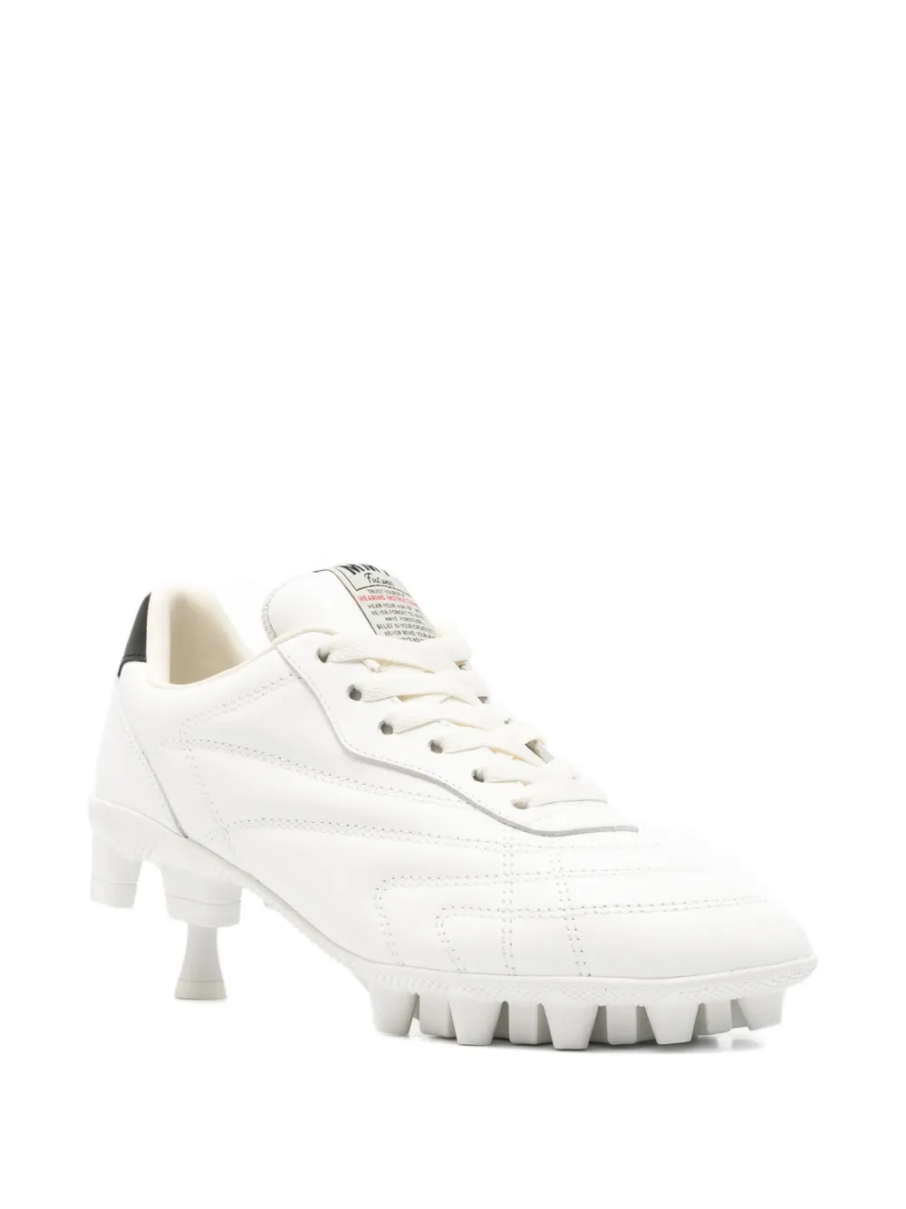 Maison MIHARA YASUHIRO quilted kitten-heel sneakers Wit