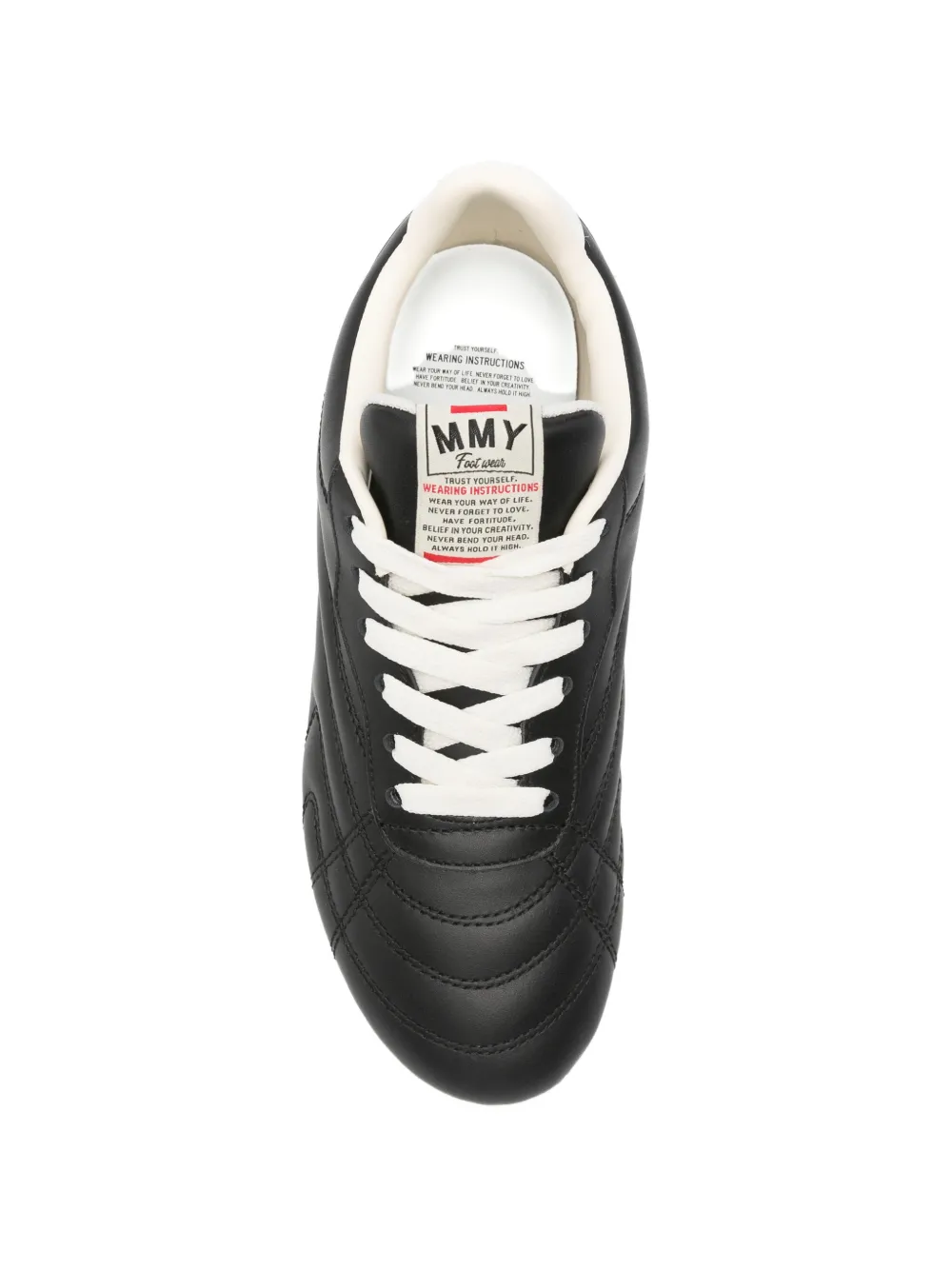 Maison MIHARA YASUHIRO quilted kitten-heel sneakers Zwart