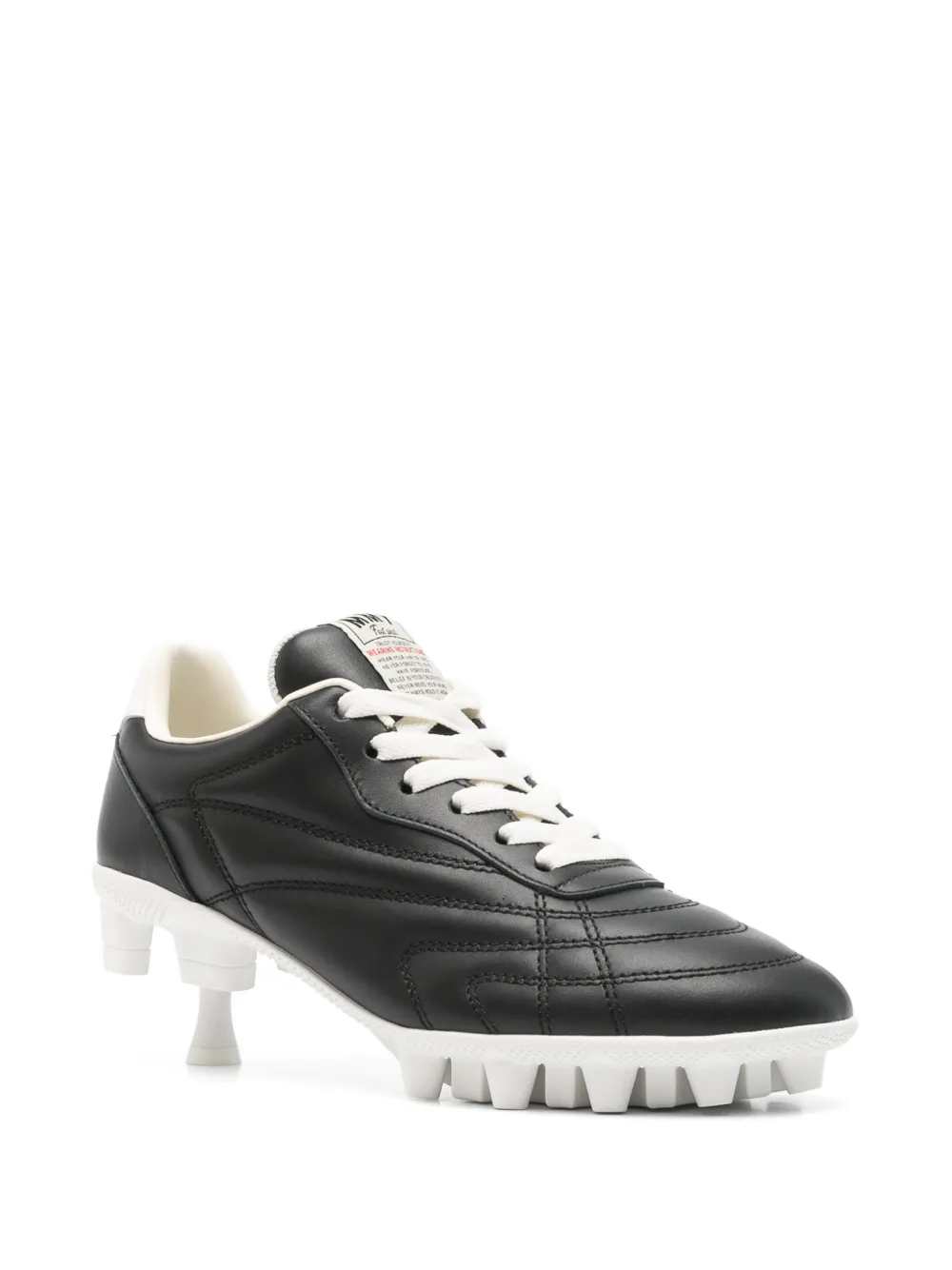 Maison MIHARA YASUHIRO quilted kitten-heel sneakers Zwart